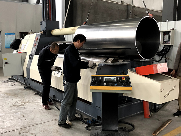 T8 × W1000 × Ø3000mm (acero dulce)
